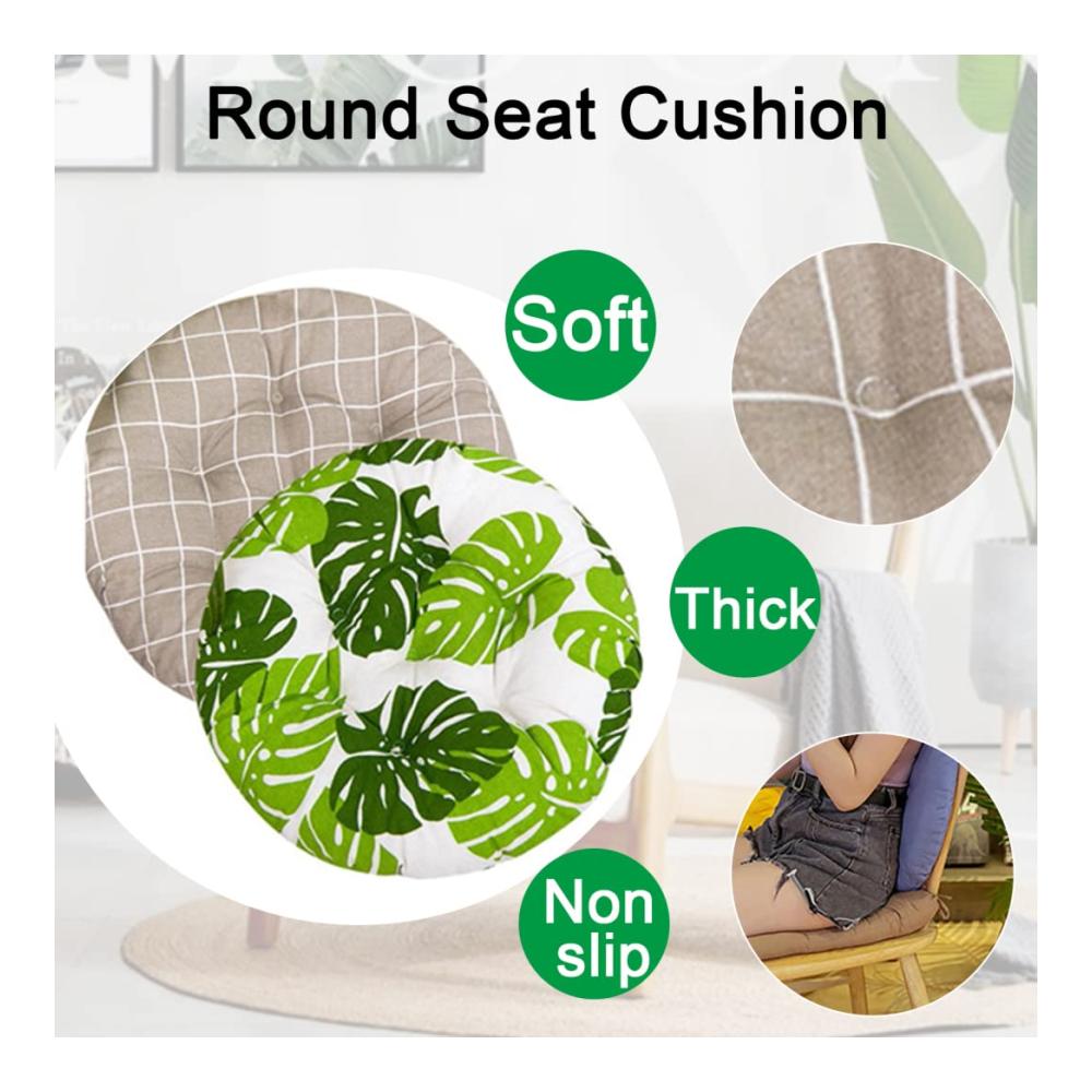 4er Set Stuhlkissen Sitzpolster rutschfest für Esszimmerstühle und Gartenmöbel - Extra groß - Indoor & Outdoor - 40x40 cm