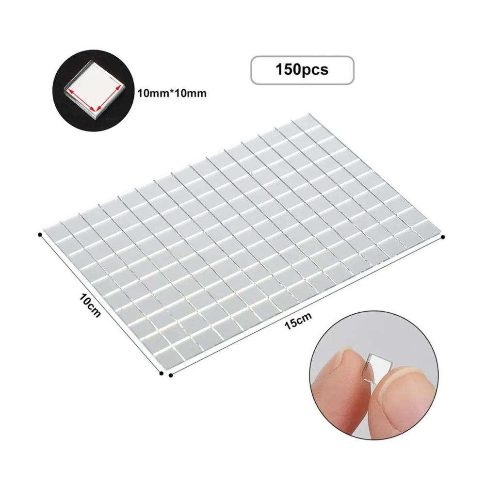 Entdecken Sie die Schönheit von Mosaikfliesen Selbstklebende Glas Mini-Quadratspiegel für kreative Badezimmer- und Wohnraumgestaltung - Einzigartiges DIY-Set für stilvolle Handwerks- und Hausdekorationen