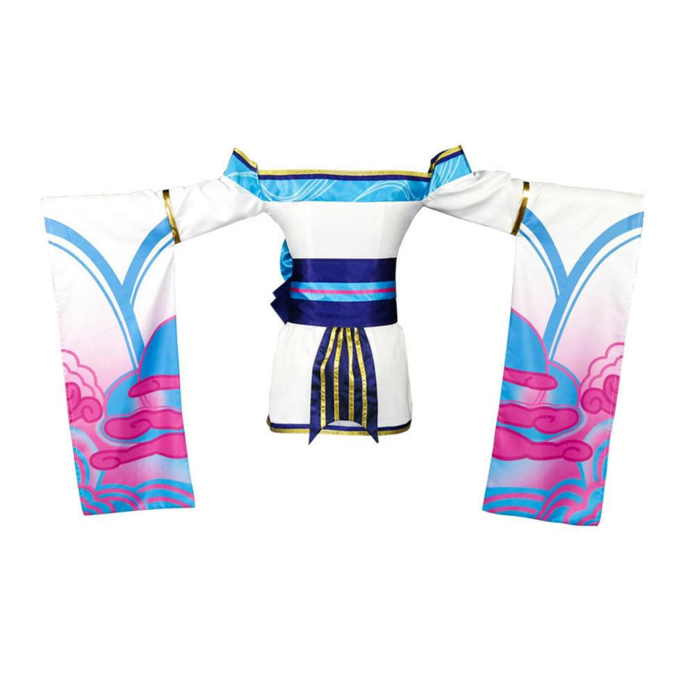 Innovative Unterwäscheverschlüsse LOL Spirit Blossom Ahri Cosplay Kostüm - Hochwertiges Kimono Hanfu Set für Frauen mit authentischem chinesischem Kleid und Zubehör für das ultimative Cosplay-Erlebnis