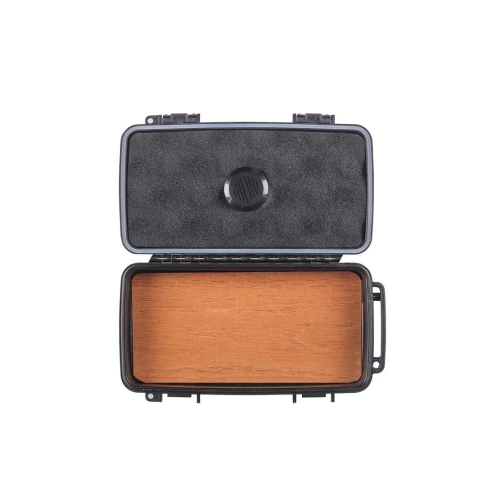 Premium Zigarren Humidor Reise-Etui mit Luftbefeuchter | Zedernholzspäne für optimale Lagerung | Wasserdichte Aufbewahrungsbox für Zuhause Büro & Unterwegs | Ideales Accessoire für Aficionados