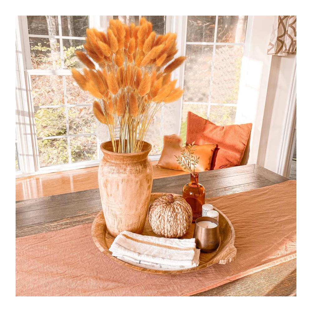 Entdecken Sie die Schönheit der Natur mit 120 Stück getrockneter Pflanzen gemahlenes Gras herbstliche Blumen und rotes Schilfgras für Zuhause Hochzeit und Halloween-Dekorationen