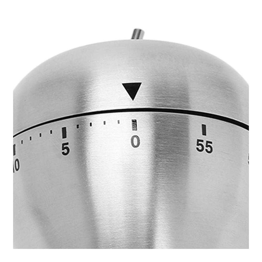 Bringen Sie mit unserem Küchentimer in Apfelform mehr Spaß in Ihre Küche! Aufziehbarer 60-Minuten-Timer aus Edelstahl und Metall mit lautem Alarm. Perfekter manueller Countdown fürs Kochen und Lernen