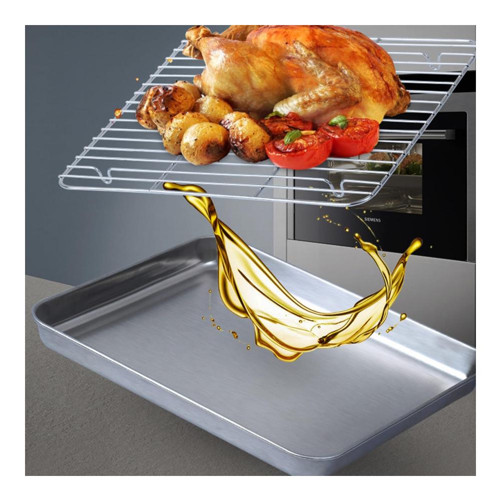 Entdecken Sie das Vielseitige Backformsets aus Edelstahl für Grill und Ofen - Perfekt zum Servieren und Backen - Multifunktionales Set für Ihre Küche