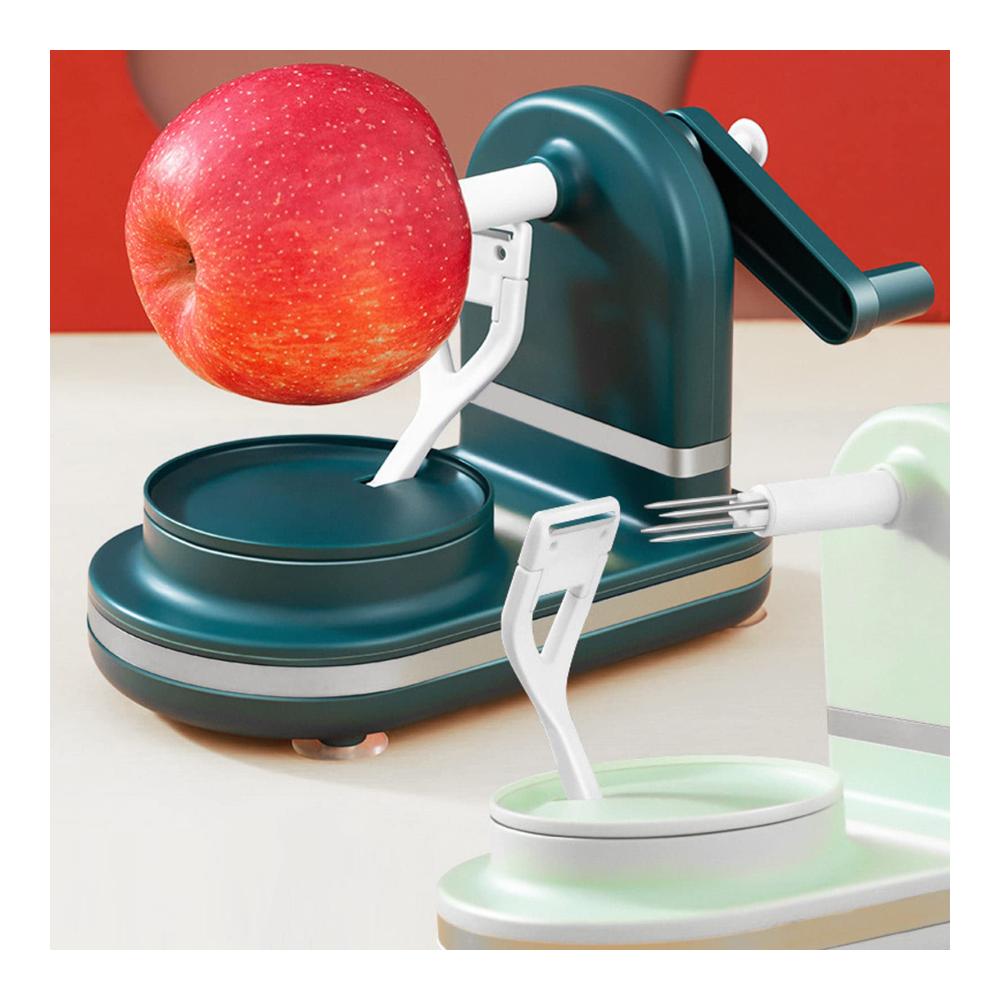 Entdecken Sie müheloses Schälen! Apfelschäler-Handkurbel für die Küche. Robustes Edelstahl-Design für schnelles und einfaches Schälen von Obst. Praktisch und l