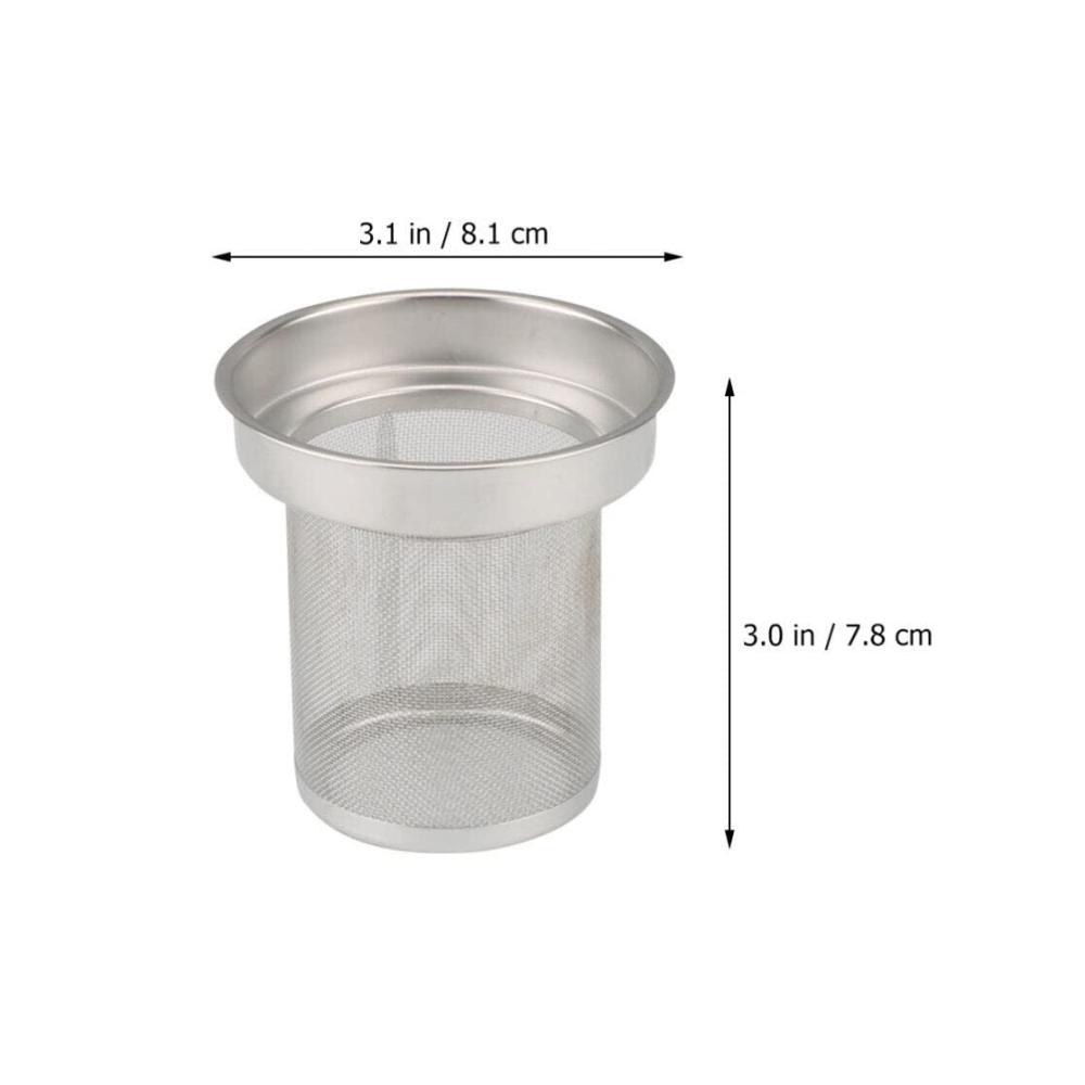 Genießen Sie Ihren Tee perfekt - Hochwertiger Teefilter aus rostfreiem Stahl für lose Blätter und Teebeutel - Wiederverwendbarer Siebeinsatz für Teekanne und Tasse - Ideales Teekugel-Ei-Ers