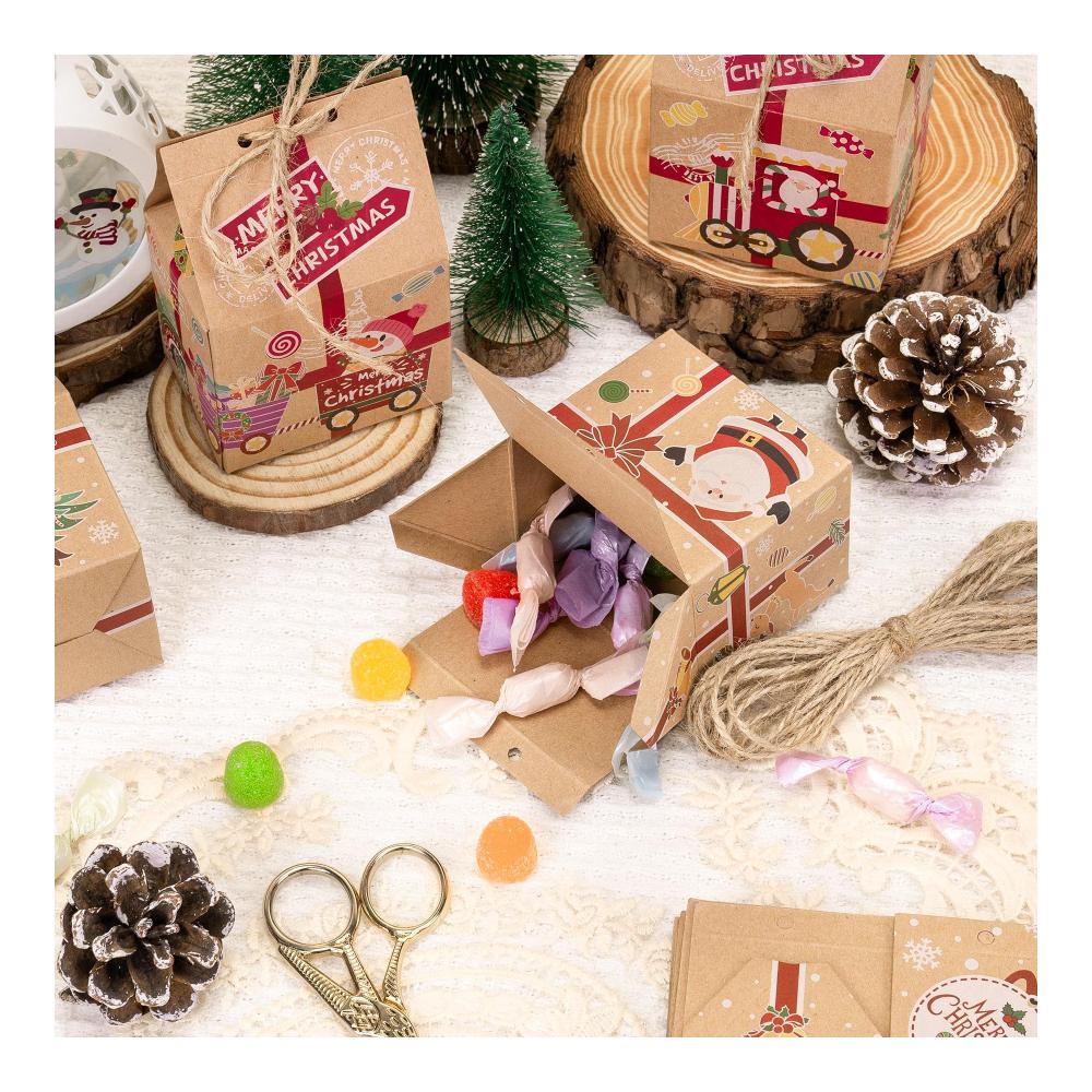 Weihnachtliche Keksdosen für Süßigkeiten & Gebäck 26-teiliges Set - Niedliche Lebensmittelaufbewahrungsgeschenkboxen mit Weihnachtsmotiven - Ideal für Bonbons Kekse Popcorn - 165x145x4cm