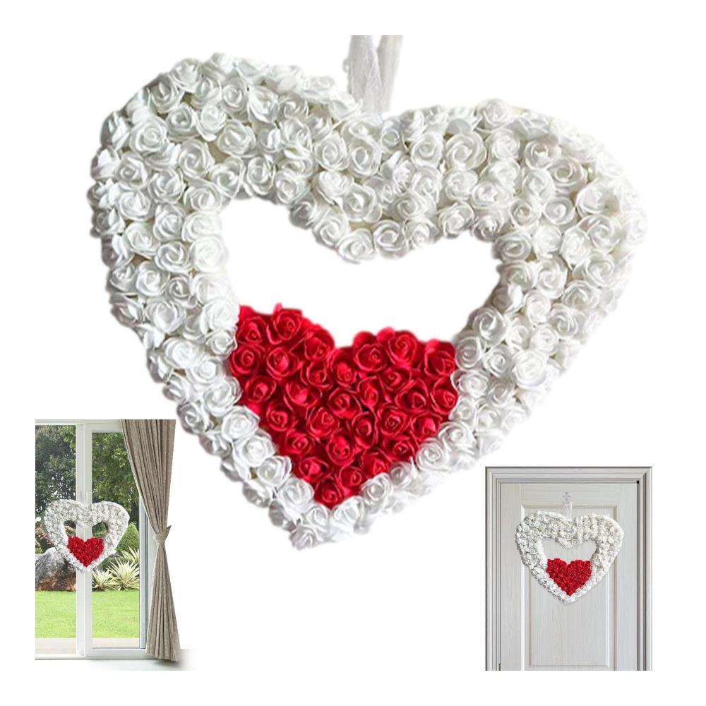 Entdecken Sie Liebe an Ihrer Haustür mit unseren exquisiten Valentinskränzen - Herzliche Dekoration für Wand Fenster und mehr. Romantische Valentinstagskränze für eine einladende Atmosphäre. Verschönern Sie Ihr Zuhause mit Liebe