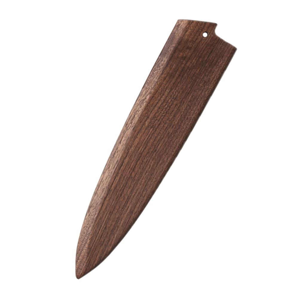 Premium Kochmesser Set Handgefertigte Japanische Gyuto Messer aus Natürlichem Schwarzen Walnuss Holz - Inklusive Magnetischem Messeretui und Holzschutzhülle - Ideal für Küchenprofis