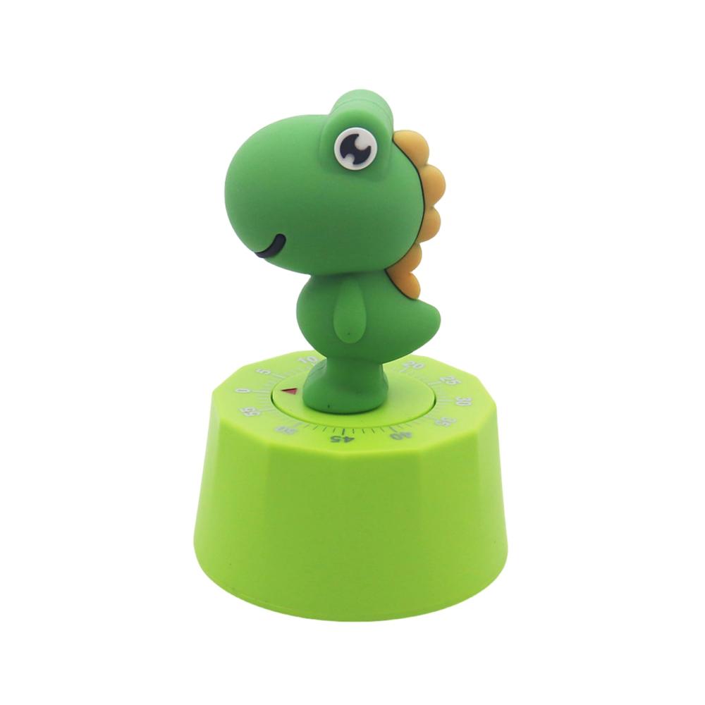 Eieruhren Küchentimer Niedlicher Dinosaurier Kinder Digitaltimer für effektives Zeitmanagement - 60 Minuten Countdown - Grün