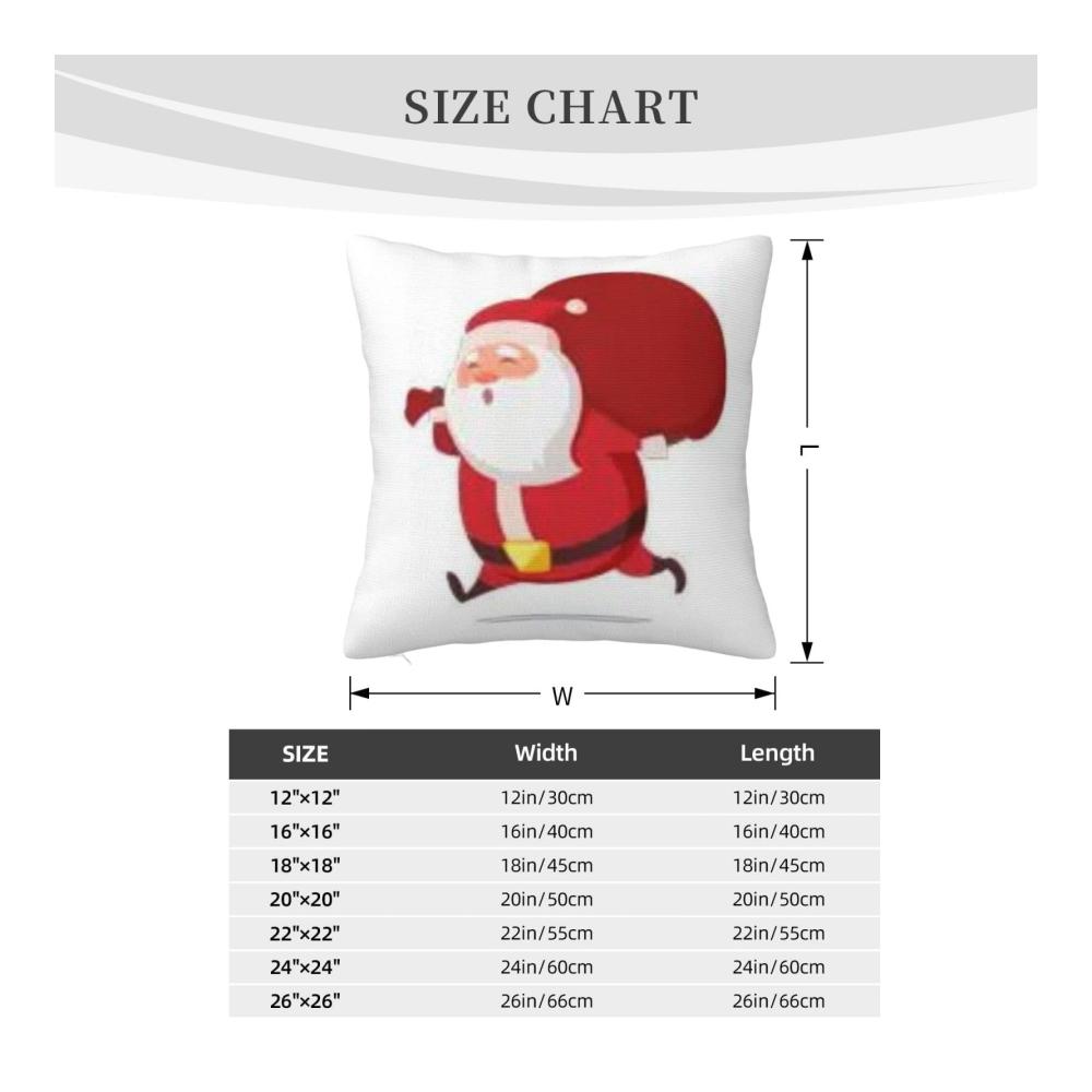 4er-Pack Weihnachts-Zierkissenbezüge - Dekorative Kissenhüllen 50x50 cm - Festliche Akzente für Ihr Zuhause - Weihnachtsmotive - Set mit 4 Kissenbezügen