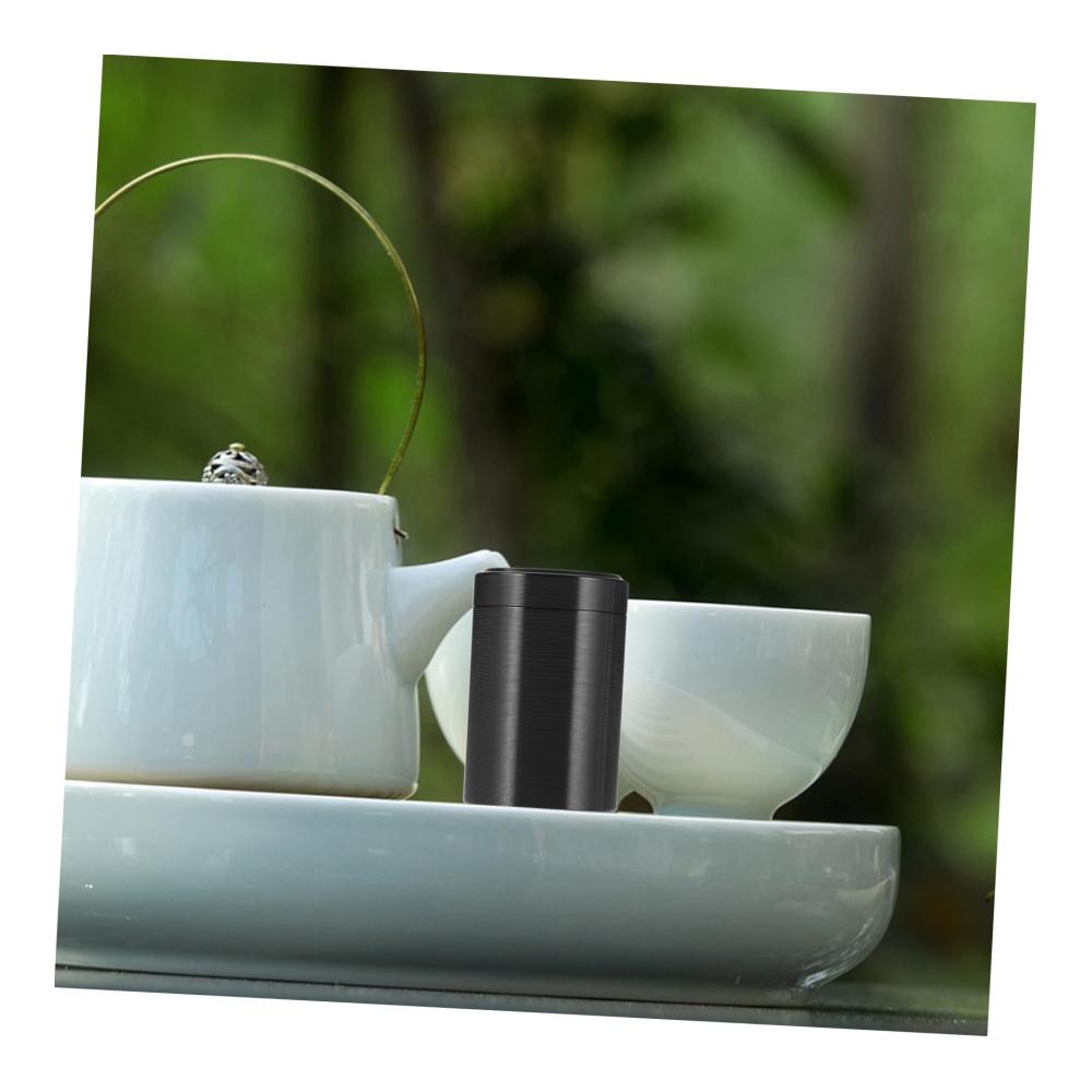 Halten Sie Ihre Köstlichkeiten frisch 2 Mini-Tee- und Kaffeedosen aus hochwertiger Titanlegierung für unterwegs und zu Hause. Perfekt für Bauernkeks und Süßigkeiten