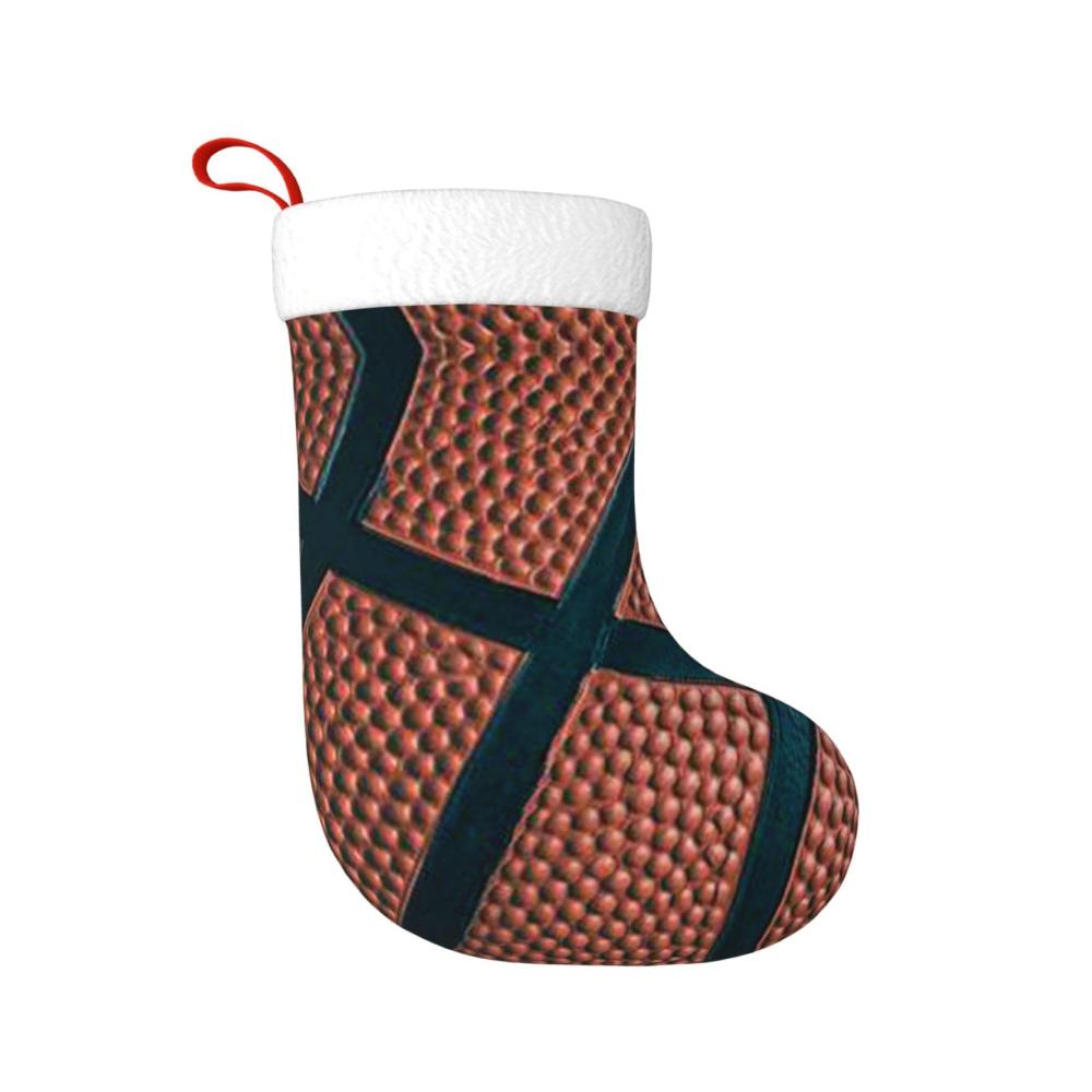 Personalisierte Nikolausstiefel Basketball-Sportdesign für festliche Weihnachtsdekorationen ideale Geschenke für Familienurla