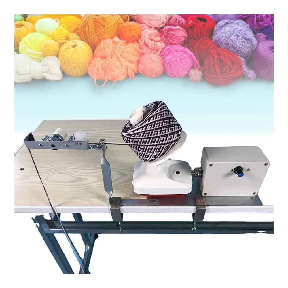 Automatischer Garnknäuelwickler Elektrisch | Einstellbare Geschwindigkeit | Geräuscharm | Max. Wickelkapazität 150 G/500 G | Für Metallgarn Wolle Schnur Nylon | Perfekt zum Häkeln & Stricken