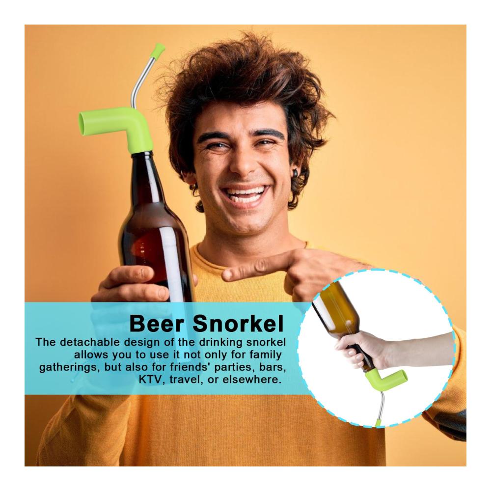 Entdecken Sie den ultimativen 3-teiligen Bierschnorchel Bierzapfer für Partys! Filter Trichter & Siebe + 3 Reinigungsbürsten inklusive. Perfekt für Ihre Home Bar oder Club
