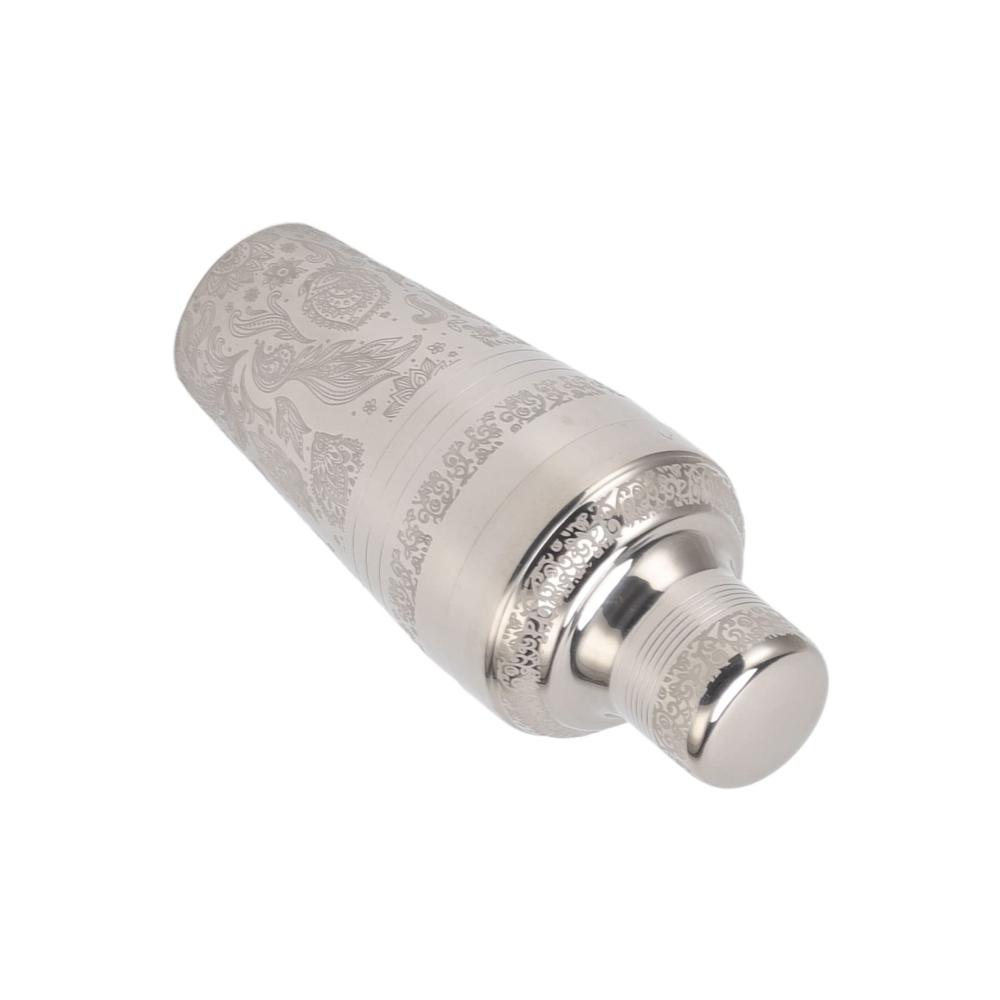 Edelstahl-Cocktailshaker mit Sieb - Barkeeper Martini-Shaker für professionelle Getränke-Mixe - Hochglanzpoliertes Barzubehör im japanischen Stil - 750 ml Kapazität