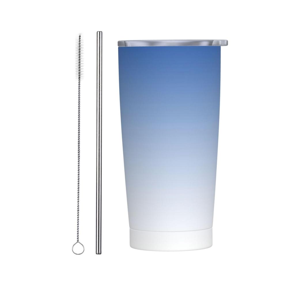 Entdecken Sie den Genuss unterwegs 590 ml Auto-Strohhalm-Becher aus strukturiertem blauem Edelstahl. Der perfekte Reise-Isolierbecher für Männer und Frauen. Tragbare Kaffeetassen für Fitness und Reisen. Becherhalter-freundlicher Wasserkocher für Ihren aktiven Lebensstil. Qualität und Stil vereint in Tassen & Bechern