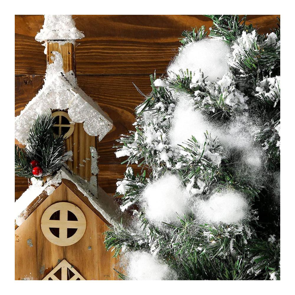 Premium Kunstschnee für Weihnachtsdekoration | Feuerfester Fake Schnee für Baum und Landschaft | Realistischer Winterzauber für Ihre Festlichkeiten