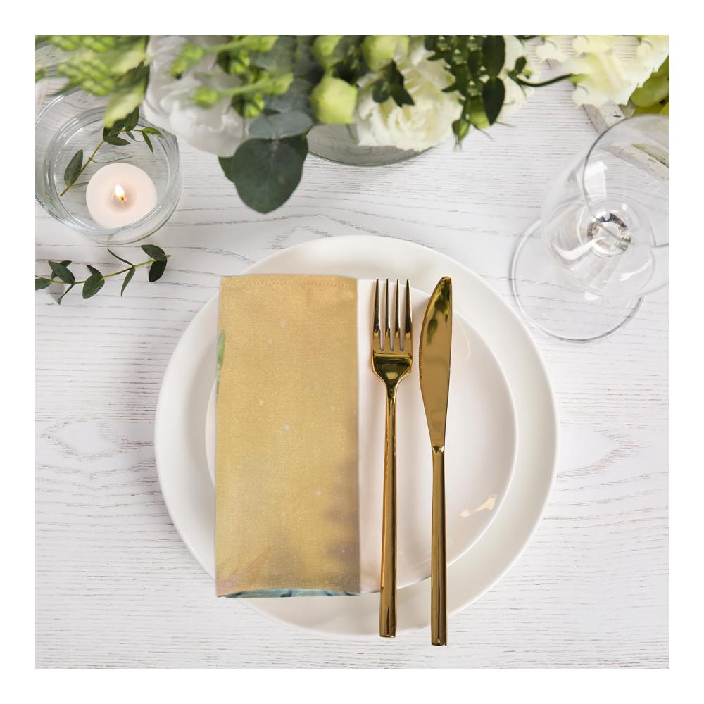 Entzückende Drachenblumen-Stoffservietten Waschbar wiederverwendbar perfekt für Zuhause Hochzeit Party & Urlaub. Polyester-Tischservietten mit gesäumten Kanten 50 Stück 8x8 cm. Erwecken Sie Ihre Tischdekoration zum Leben