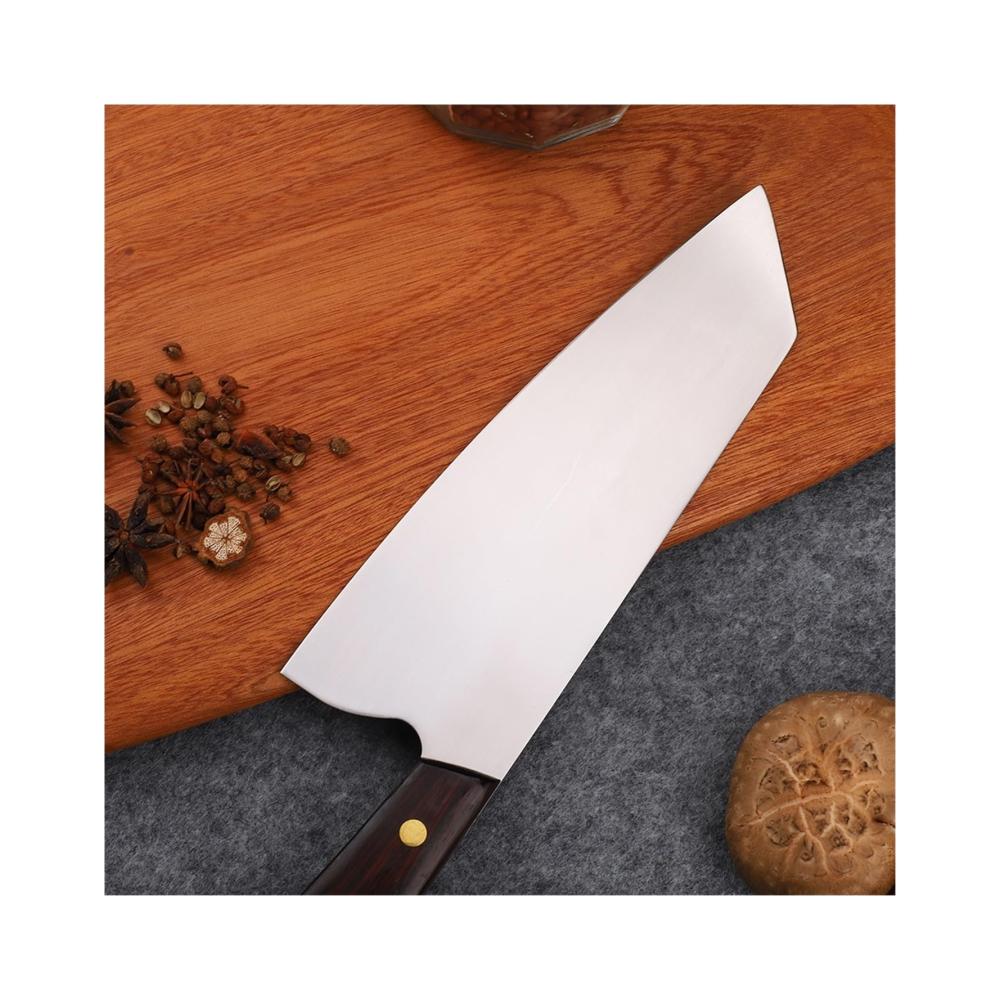 Handgefertigtes Profi-Kochmesser 8-Zoll | Japanischer Stil mit DC53 Klinge & Palisandergriff | Ideal zum Fleischschneiden & Kochen | EDC-W