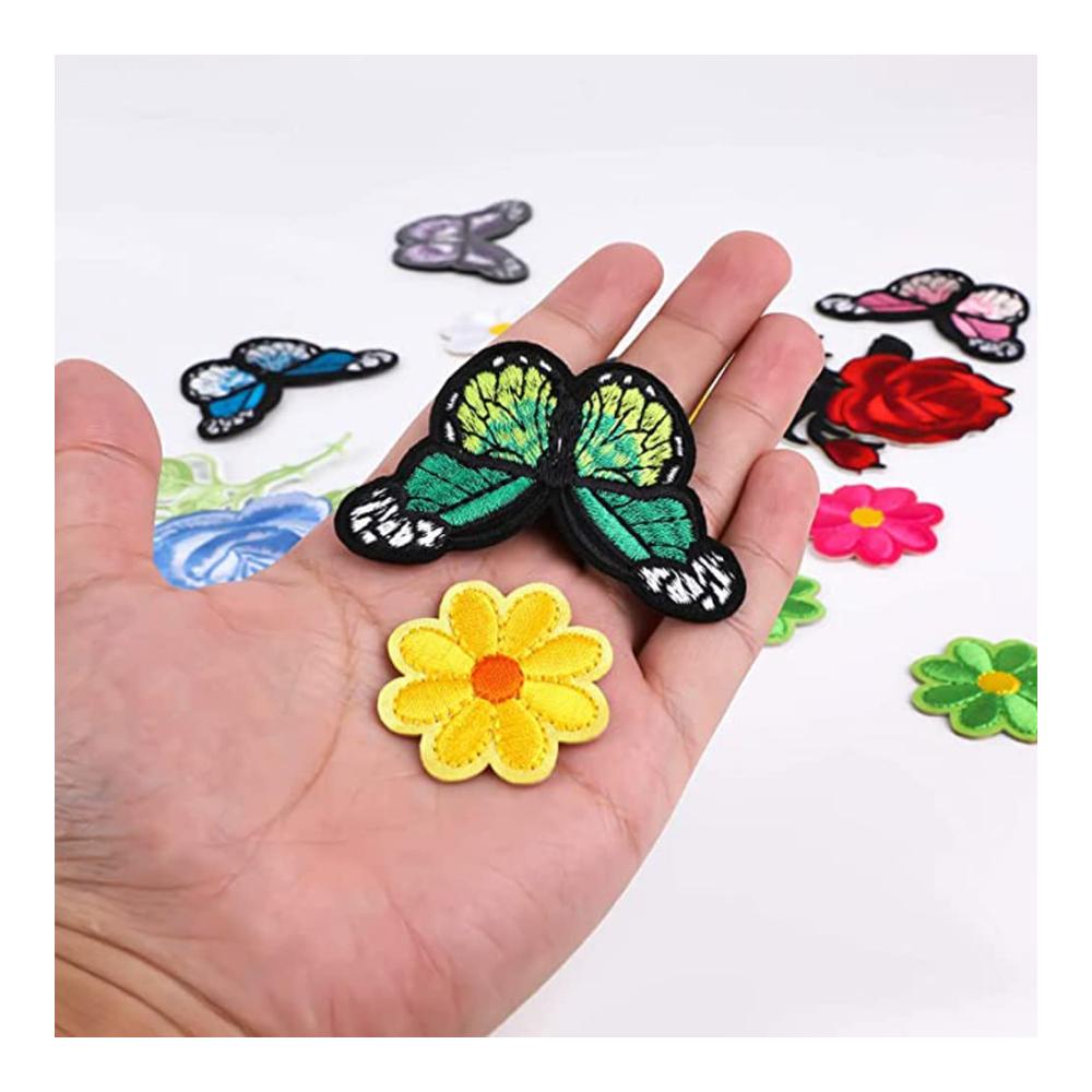 Exquisite Stickerei Schmetterling Applikationen für DIY-Kleidung | Aufnäher & Aufbügelflicken | Bestickte Patches zum Nähen von Axinyue - Kreative Gestaltung mit hochwertigen Applikationen