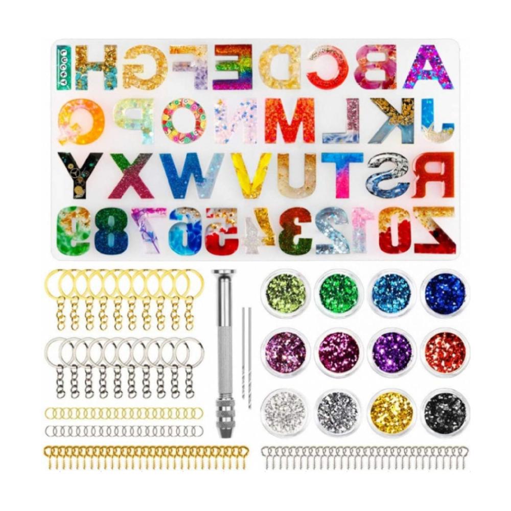 Entdecken Sie kreative Vielfalt Gießöfen Silikon-Buchstaben-Formen-Set für einzigartige DIY-Projekte. Alphabet-Anhänger leicht gemacht mit hochwertigen Gussformen. Perfekte Harz-Silikonform für Heimwerkerarbeiten – kreieren Sie personalisierten Schmuck und Geschenke