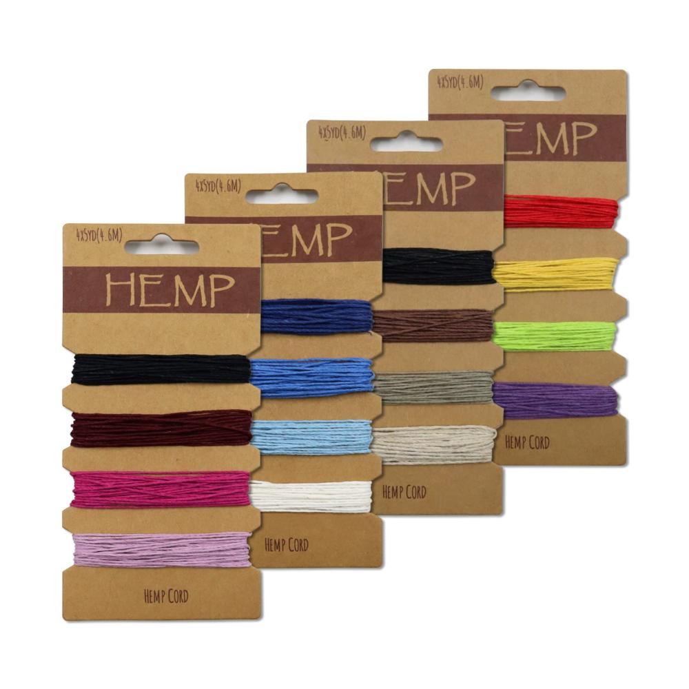 Entdecken Sie die Vielfalt 16 farbenfrohe Gewachste Hanfschnur-Sets – Perfekt für Schmuck Armbänder und handgefertigte Kunstwerke – 1 mm dick 80 Yards pro Karte – Ideale bunte Schnüre & Fäden für Ihre Kreationen