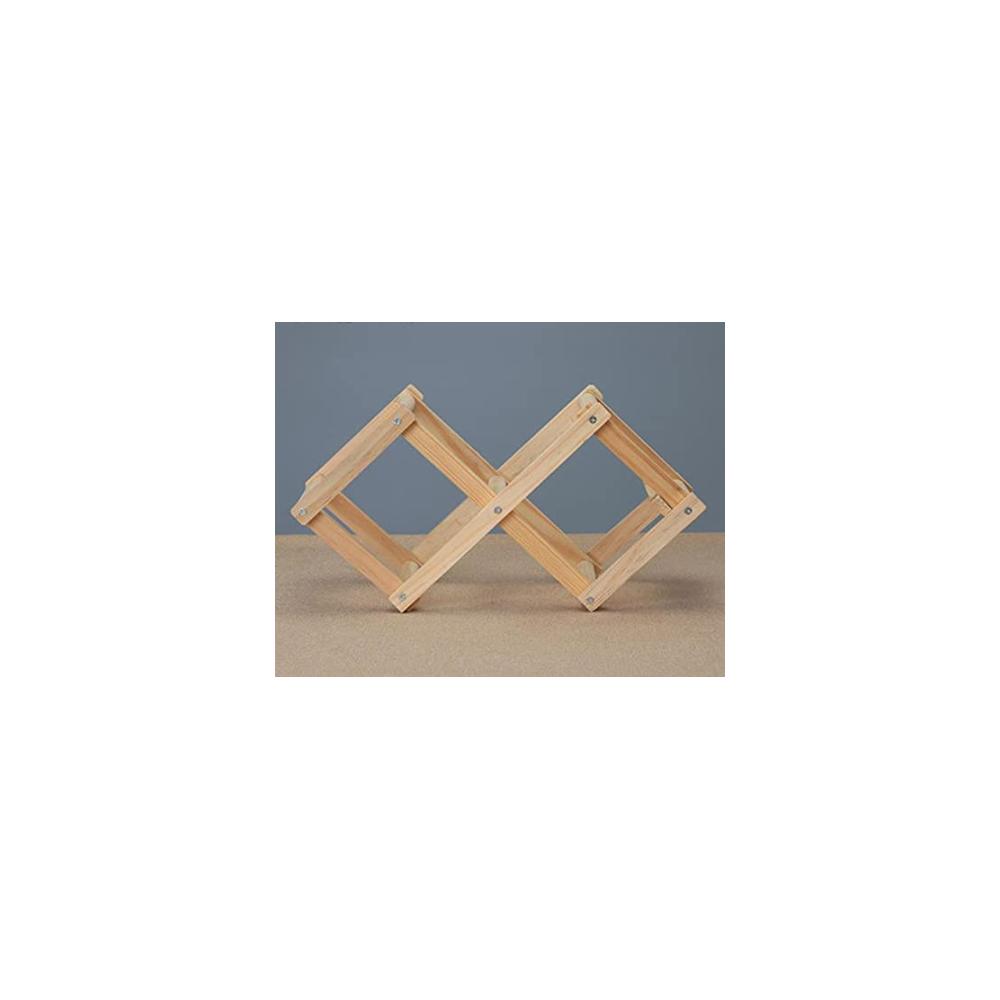 Entdecken Sie Eleganz Klappbares Weinregal aus Holz - Stilvoller Weinhalter für Ihre Sammlung - Platzsparendes Design für Haushalt und Präsentation - Holzweinlagerregal in faszinierender Farbvielfalt (3) - Ein Muss für Weinliebhaber! (1