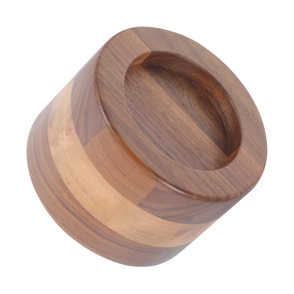Premium Kaffeepulverständer Handgefertigter Holz-Tamper für Espresso-Liebhaber | Hochwertiger Tischkompressor für perfekten Kaffee-Genuss | Stilvoll und funkt