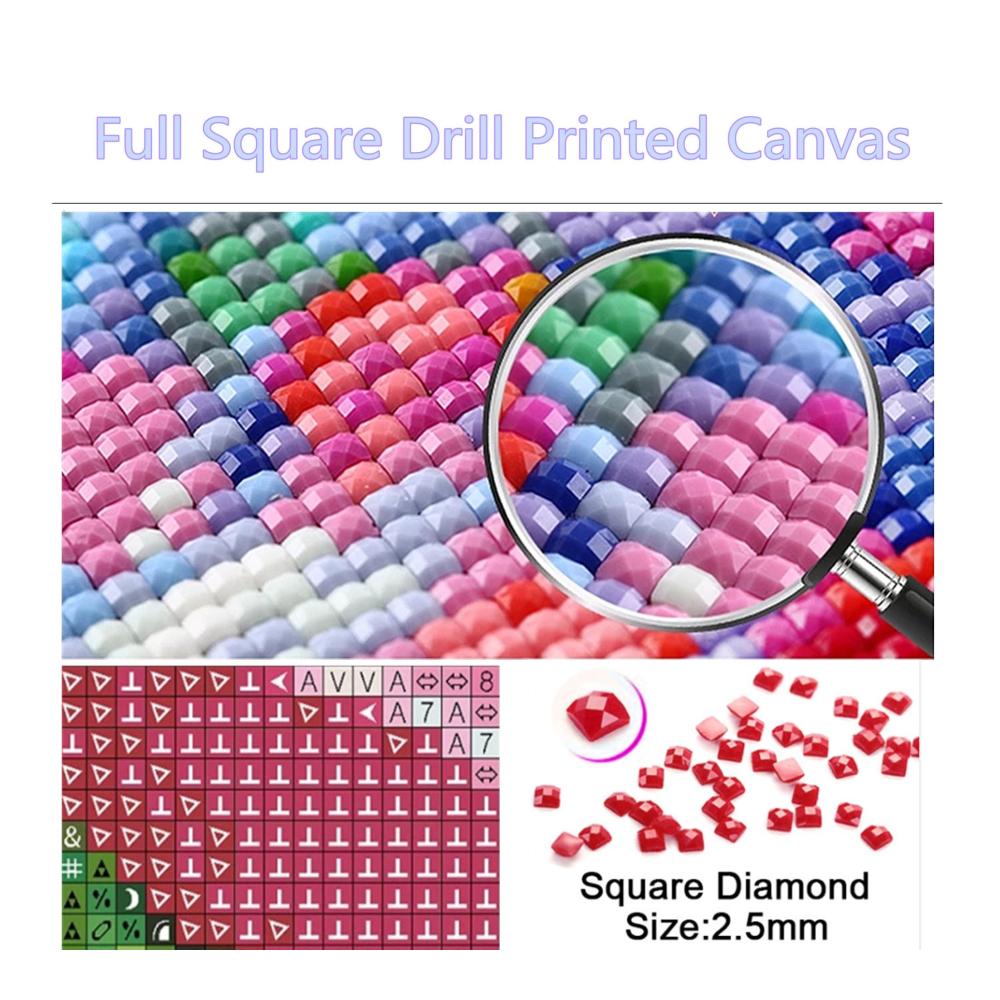5D Diamantmalerei Bausätze für Erwachsene – Vollbohrer DIY Malen nach Zahlen Set mit Blumen- und Tiermotiven – Perfekt für Home Decor und Geschenk – Inklusive 15x30cm Leinwand Y