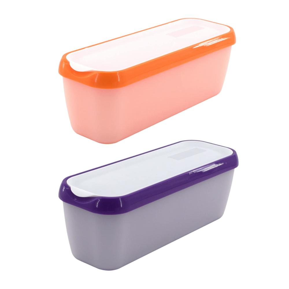 Organisieren Sie Ihre Küche mit Stil! 2er-Set Eiscreme-Vorratsdosen je 15 Quart mit Deckel. Perfekt für hausgemachte Leckereien. Rutschfeste isolierte Creami-Pint-Behälter für den Gefrierschrank