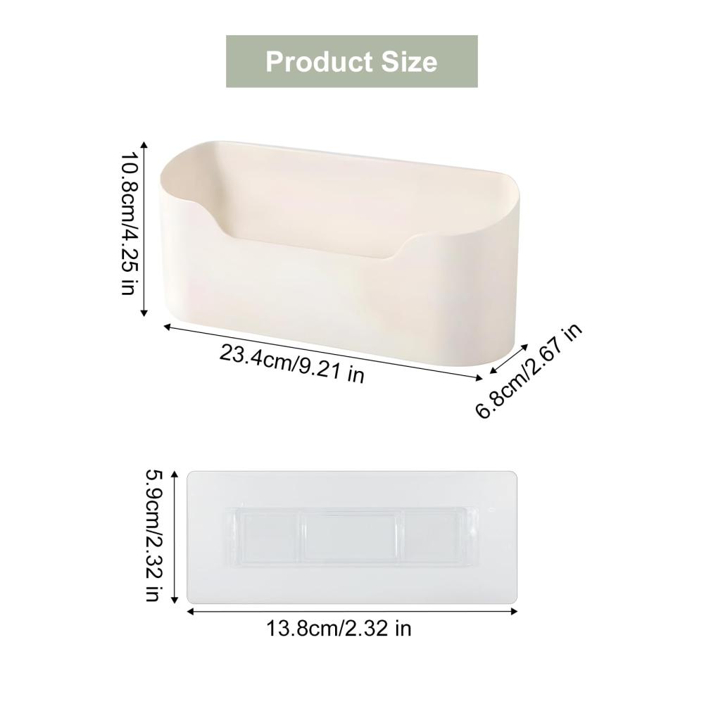 Praktische Schrankkörbe Wandmontierte Küchenorganizer für mehr Stauraum - Selbstklebende Aufbewahrungsboxen ohne Bohren - Cleveres Design für kleine Gegenstände in der Küche - 3er