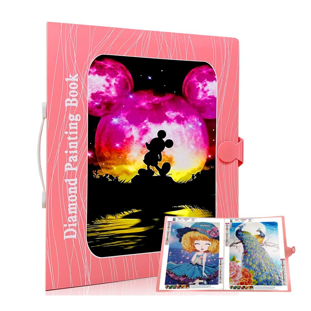 Leuchtkästen Album Praktische A3 Aufbewahrungsmöglichkeit für Diamond Painting Bilder – Diamant Malerei Album mit 30 Klarsichthüllen für 60 Blatt Bilder – Ideale diamond painting aufbewahrungsmappe (A