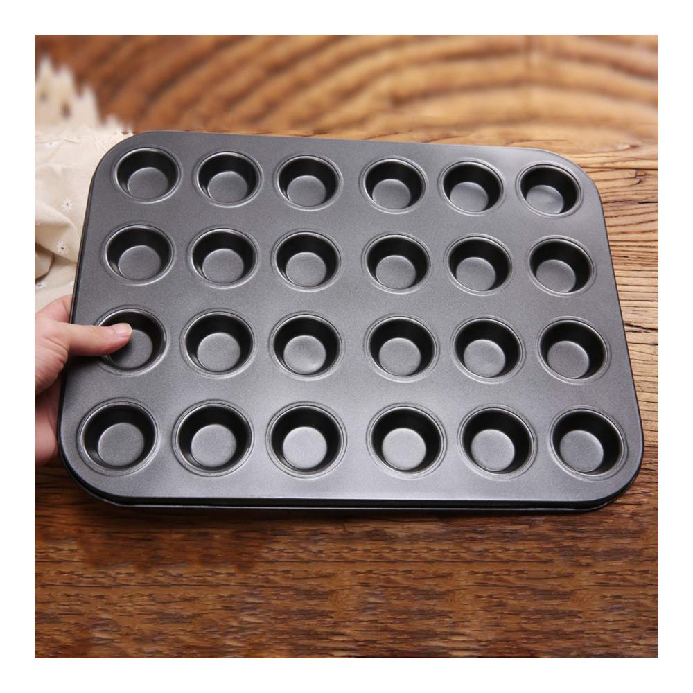 Antihaft Muffinblech für 24 Muffins | Backformen für Cupcakes Brownies Kuchen | Muffinform mit Antihaftbeschichtung | Leicht zu Reinigen | Ideal für Muffins und Puddings