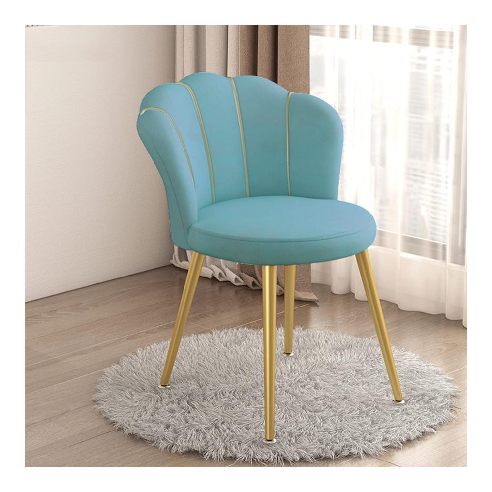 Esszimmerstühle Set aus 4 – Elegante Stoffstühle mit Rückenlehne und goldenen Metallbeinen – Perfekt für Heim Büro Küche und Esszimmer – Modernes Design für stilvolles Ambiente