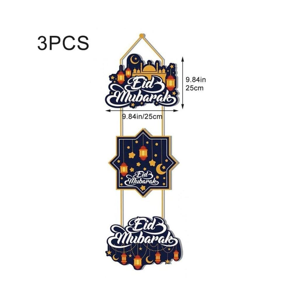 Eid Mubarak Türschild Dekorative Islamische Wand- & Türschilder für Ramadan Kareem Dekoration und Festivalfeier. Perfektes muslimisches Partyzubehör