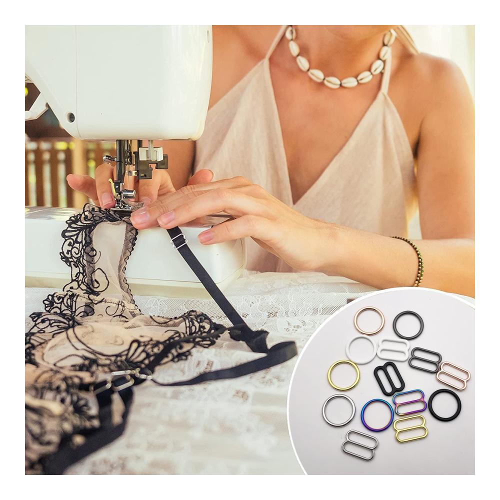 Entdecken Sie Stil und Funktionalität 20er Set Gürtelschnallen in 6 Farben - Perfekte Anpassung für BHs und Unterwäsche mit Riemenversteller und Schiebern - Hochwertiges Zubehör für individuellen Komfort und modische Vielfalt
