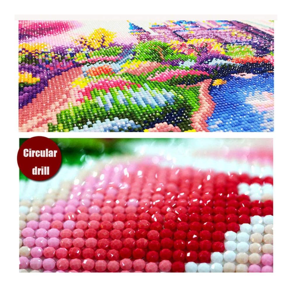 5D Diamant Malerei Set für Erwachsene & Kinder – Alice im Wunderland – DIY Malen nach Zahlen Kits – 30x40cm – Vollbohrer Diamant Kunst Sets – Bastelsets für Hobbykünst