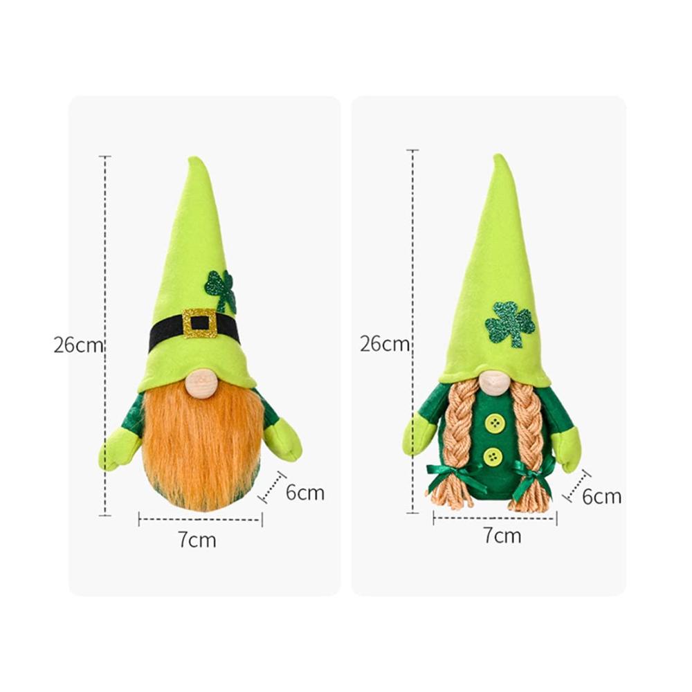 Erleben Sie den St. s Day mit Stil Grüner Gnom Plüsch-Elf für Zuhause und Tischdekorationen - Festliche Kopfbede