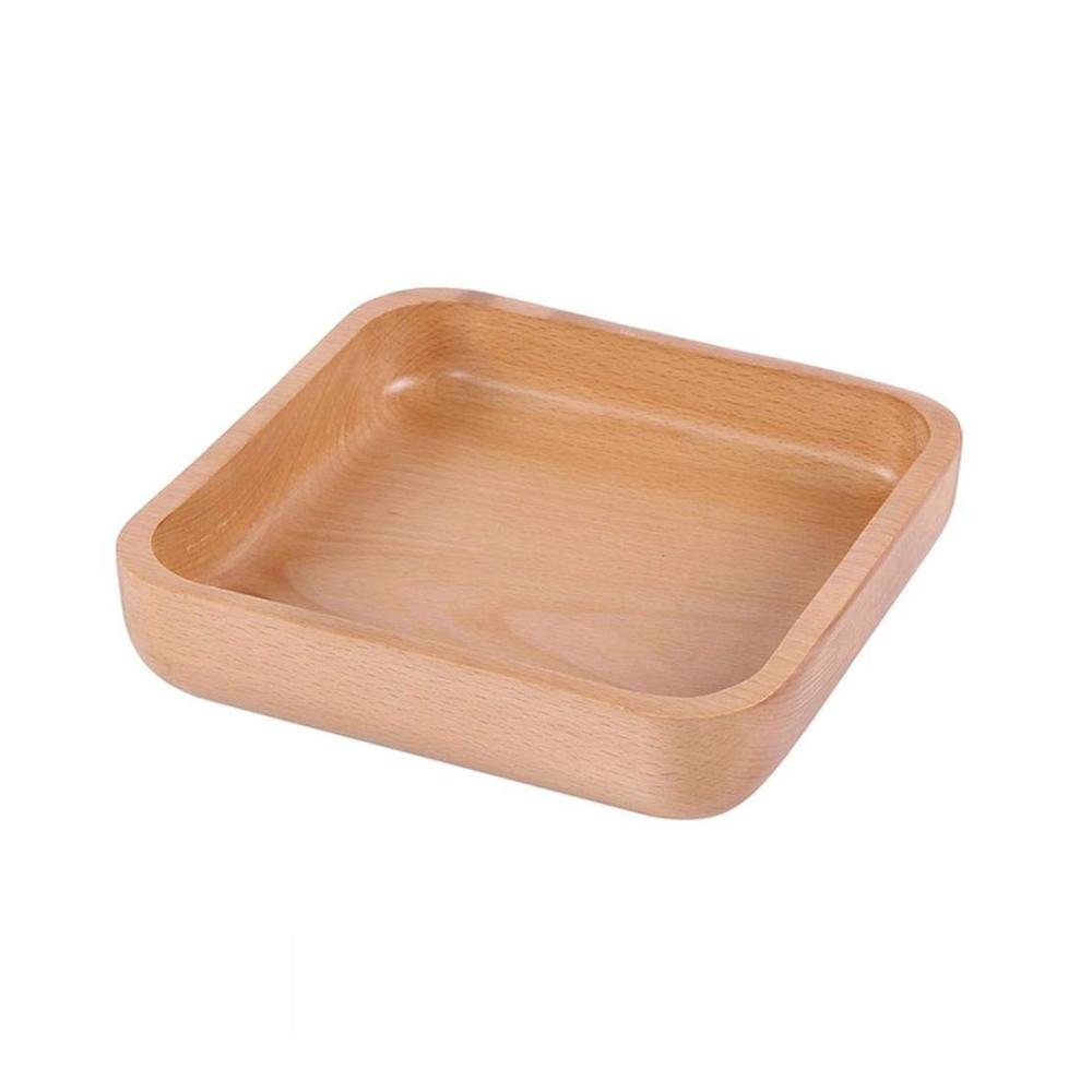 Nachhaltige Salatschüssel aus Holz für Snacks Desserts & mehr - Umweltfreundliches Servierteller Geschirr & Lebensmittelbehälter (175 cm