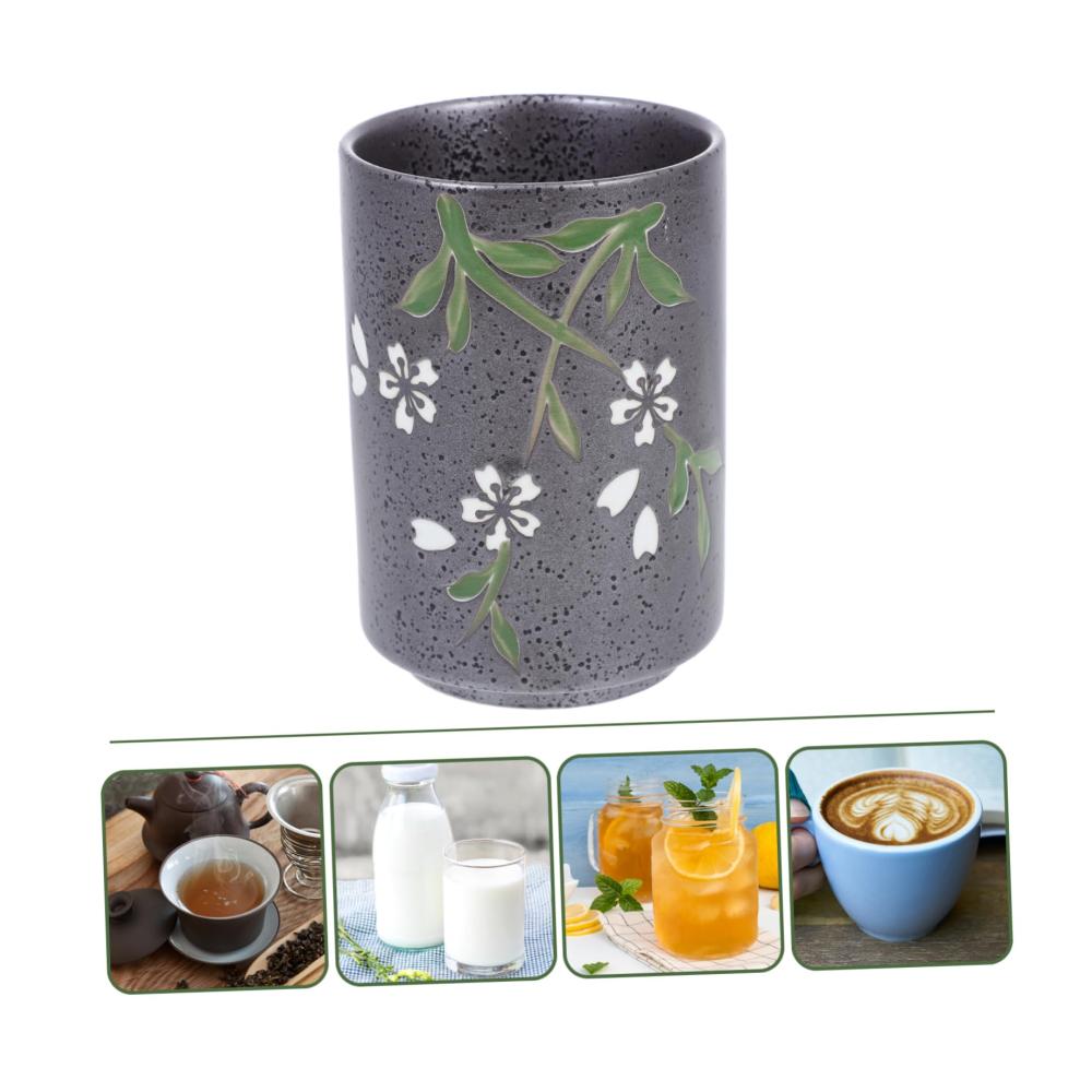 Exquisite Teetassen & Untertassen Set | Japanischer Stil Keramik Tassen für Tee-Liebhaber | Vintage Teebecher & Sake Halter | Handgemachte Chinesische Deko Wasserbecher