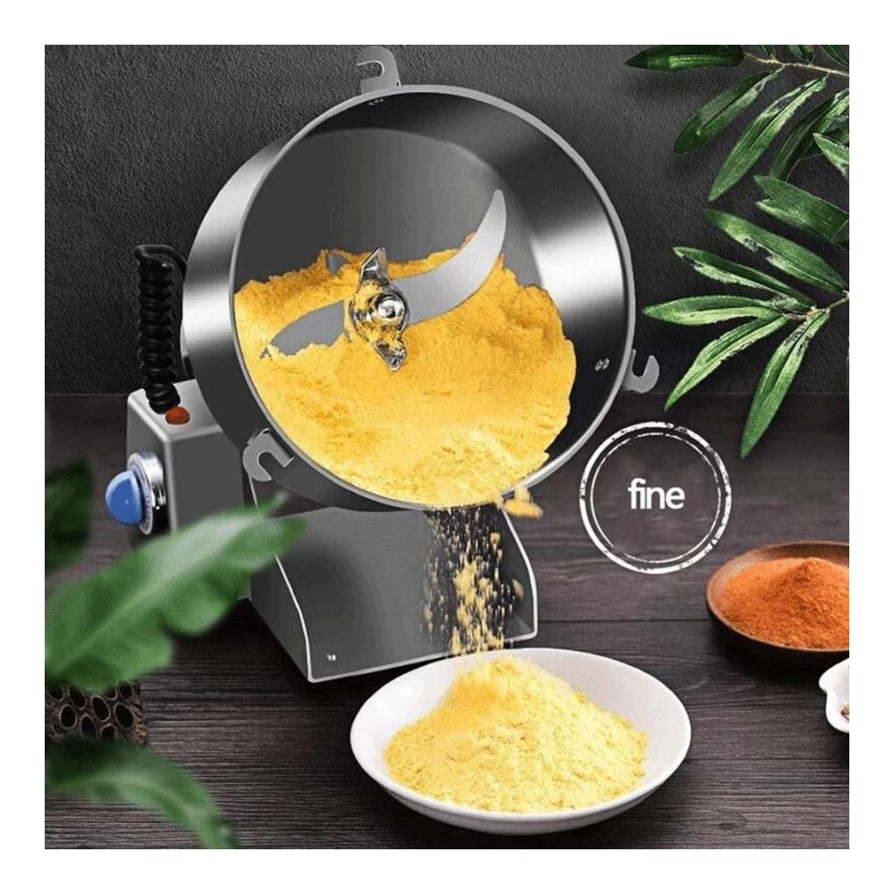 Elektrische Propellermühle 2.2 kW Hochleistungs-Mühle | Edelstahl Feinmühle für Haushalt & Gewerbe | 4500 g Kapazität | Trockenmühle & Brecher | 37-Pulvermühle | Schnelles Mahlen & Zerkleinern