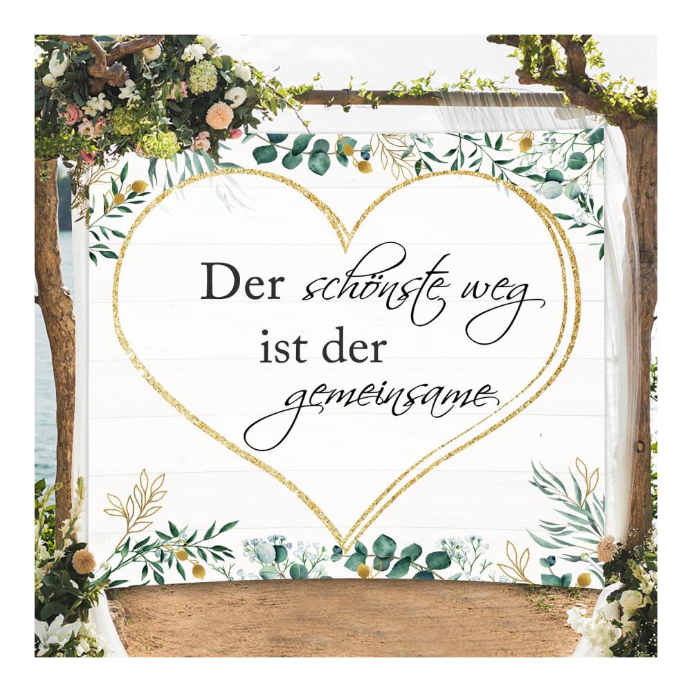 Verzaubern Sie Ihren Empfang mit dem Wentsent Hochzeitsherz im Modernen Boho Stil! Romantisches Bettlaken mit Herz 200x180cm perfekt als Hochzeit Hintergrund Deko und Standesamt Überraschung. (Herz B