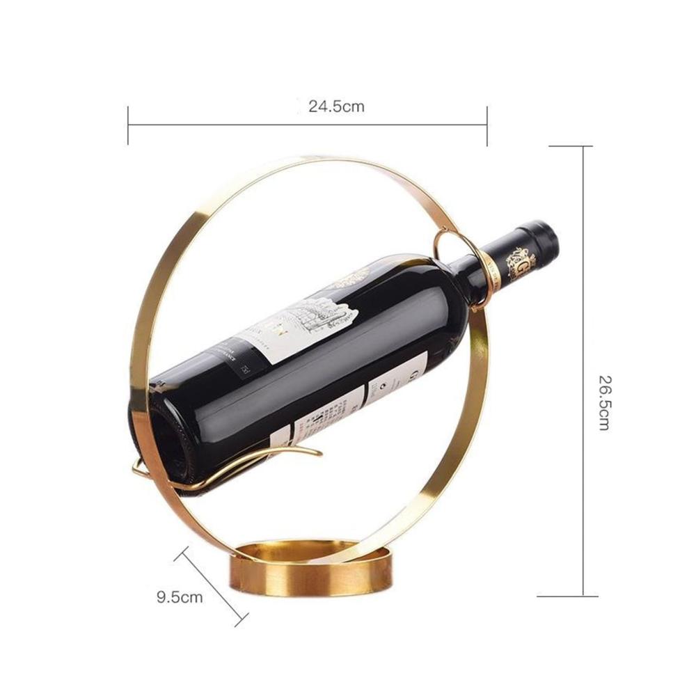 Elegantes Eisen Rund Weinregal 36 Flaschenhalter für kreative Wohnzimmergestaltung – Stilvoller Weinflaschenhalter aus Messing für Ihre