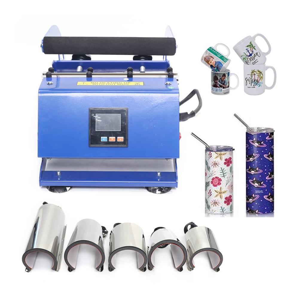 6-in-1 Becher Wärmepresse Übertragungsmaschine - Multifunktionale Sublimation für Kaffee & Tee Tassen | Professionelle Druckübertragung & Personalisierung