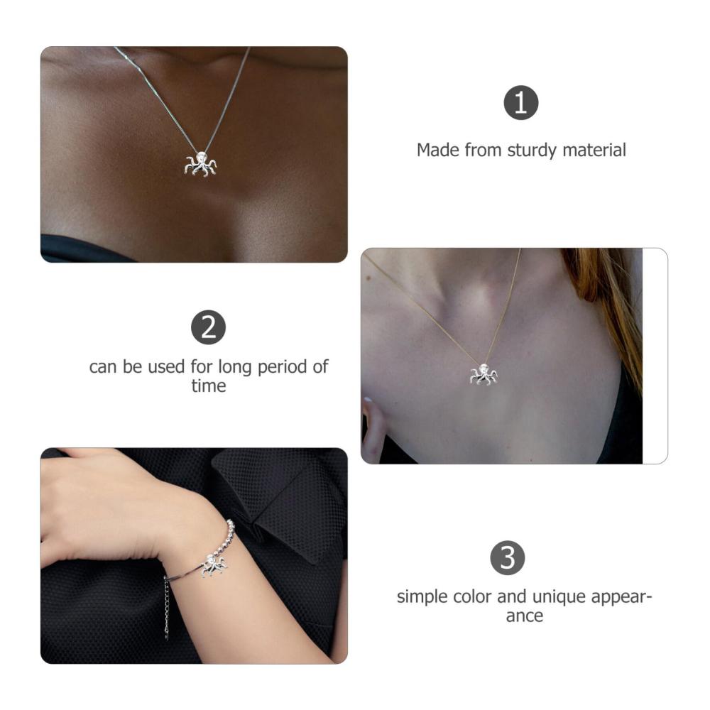20er Set Oktopus-Charms für Schmuck Vielseitige Anhänger im Ozean-Stil Ideal für DIY Armbänder Halsketten & Meeresthema-Bastelprojekte