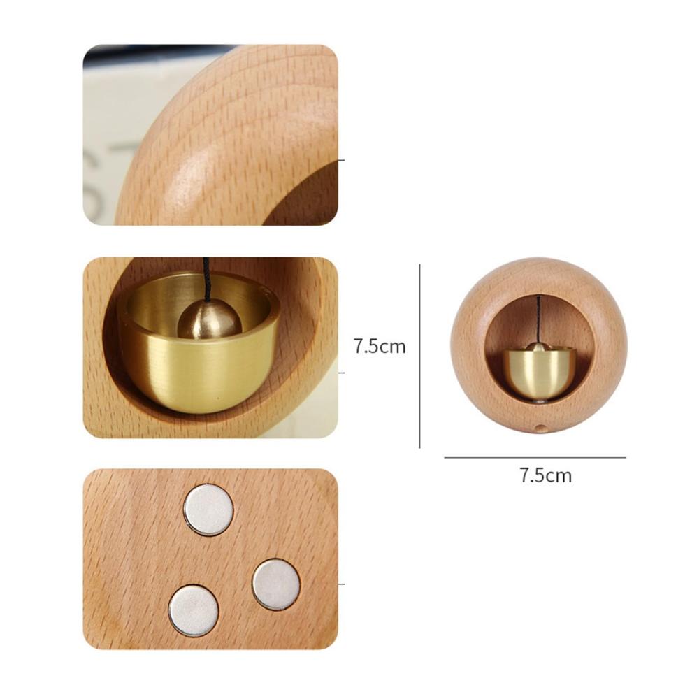 Handgeschnitzte Holzwerken-Figuren Japanischer Stil Türklingel mit kreativer Dopamin-Wirkung - Magnetische Ladenbesitzerglocke für Zuhause & Büro