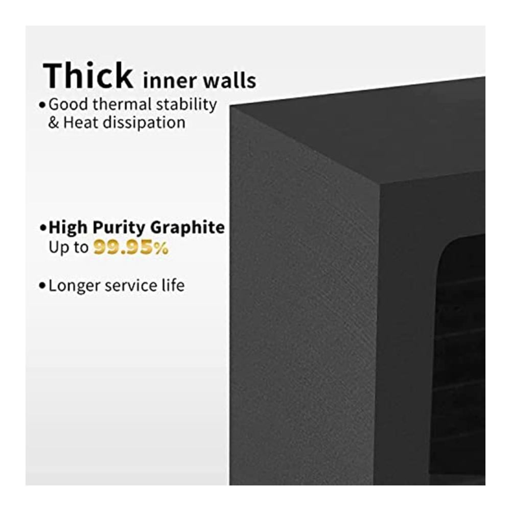 Premium Gussformen & Zubehör 2er-Pack Graphitbarrenformen + Tiegel für präzises Gießen & Veredeln von Metallen - Kupfer Gold Silber Aluminium Messing inklusive! Hochwertiges Equipment für Prof