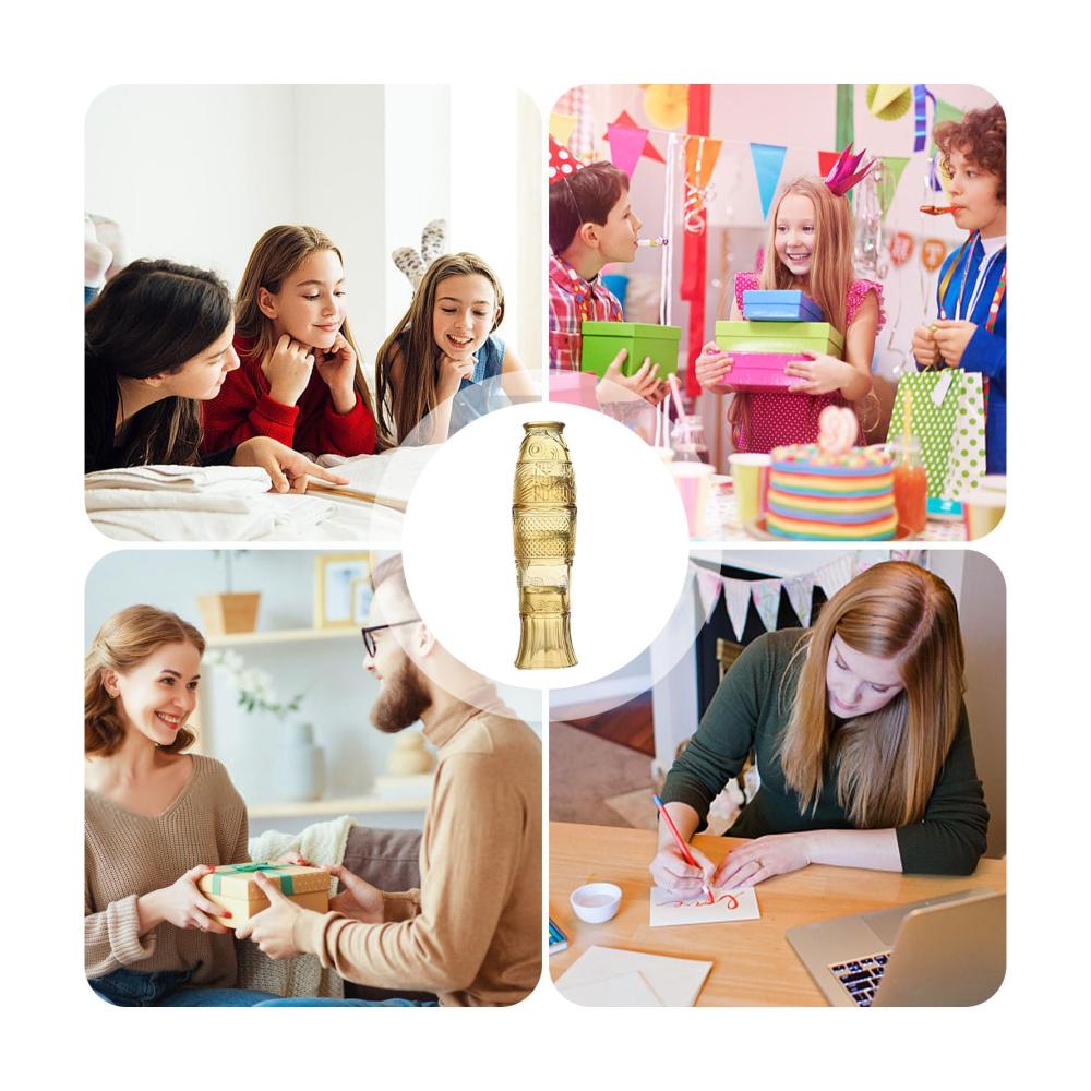 Koi-Fischglas Set 4 Stapelbare Trinkgläser im Fischdesign für Kaffee Tee Cocktails & Saft - Kreative Geschenke und stilvolles Heimdekor für Fischliebhaber