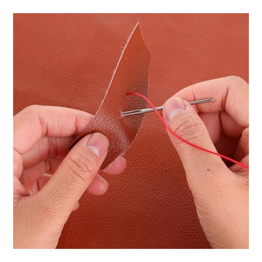 Exklusives 14-teiliges Lederbearbeitungsset Hochwertige 4 mm 1/2/4/6 Zinken-Lederstanze & Nähnadeln mit großem Öhr. Perfekt für Anfänger im Handwerk. Langlebiges Werkzeug für präzise Näharbeiten