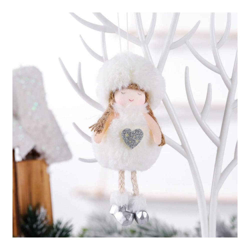 5er Set Weihnachtsanhänger - Schneeengel Elfen & mehr | Festliche Baumdekoration für Weihnachtsbaum | Handgefertigte Weihnachtsbaumschmuck-Anhänger